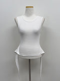 Strap Ribbed Sleeveless