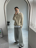 Pleat Wide Sweat Pants