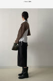 New Falling Two-Tuck Bermuda Slacks