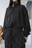 Nylon course jumpsuit