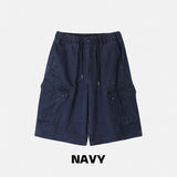 Washed Cargo Bermuda Pants