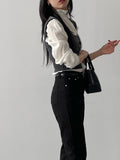 Leila High Neck Tie Blouse