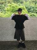 Color Matching Layered Basic Long Sleeve