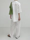 Zed two-way banding nylon slacks