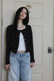 Poe flower snap cardigan