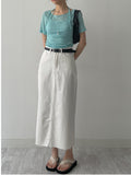 Halter Bustier Short Sleeve T-Shirt