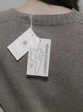 [Premium] Whole Garment Wool Back Round Knit