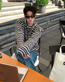 Like hairy stripe knit