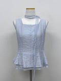[Scarf SET] Liber Frill Sleeveless Blouse