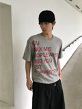 Trying Lettering Crop Short Sleeve T-shirt