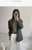 Timber Unbalanced Loose Fit Single Jacket