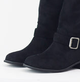Lat Belt Suede Boots