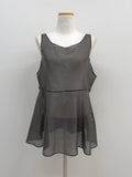 Dove See-Through Layered Bustier