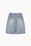 Mer Washed Denim Bermuda Pants