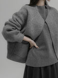 Moban Wool Knit Cardigan
