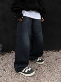 Dope Coated Wide Denim Pants
