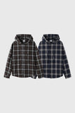 Bear Wrinkle Check Hood Shirt