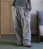 Welldy brushed banding pants