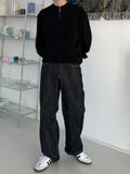 Nep Wide Denim Pants