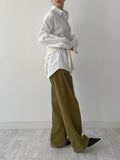 [Unisex] Solid Cotton Overfit Shirt