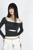 Berry Two Way Open Tee