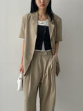 Log 3 Button Overfit Half Jacket