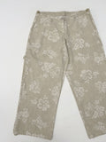 Dyed Floral Stopper Wide Pants