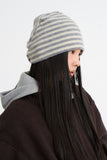 Veillon stripe bandana beanie