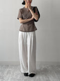 Earth Wrap See-Through Half Blouse