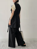 Raschel Nylon Slit Long Vest