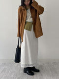 One-Shoulder Wool Knit Vest