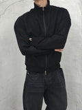 Roa Suede Crop Zip-Up