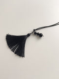 Tassel drop layered necklace