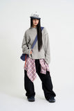 Stitch waffle hood knit