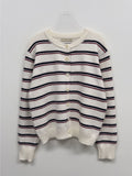 Glam Striped Crop Cardigan