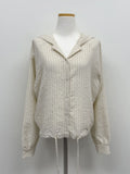 Melon Stripe Hood Shirt