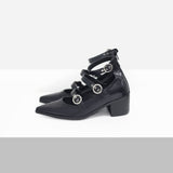City Buckle Strap Mid Heel