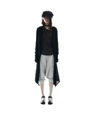 Detach Panel Knit Hoodie