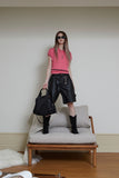 side zipper hand bag