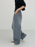 [unisex] Slit stopper wide pants