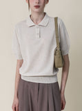 Woody Collar Linen Knit