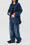 Cole Side Tuck Wide Denim