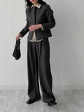 Lake Pleated Wide Slacks