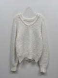 Winter V-neck Raglan Knit