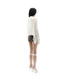 Ruffled Drape Cardigan