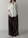 Lien V-Neck Tie Blouse