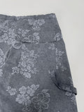 Dyed Floral Stopper Wide Pants
