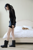 Damage Sleeveless Cardigan Set