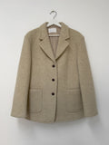 [wool90%] Heavy Wool Overfit Single Jacket