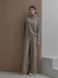 [Premium] Jenne Mock Neck Ribbed Knit Pants